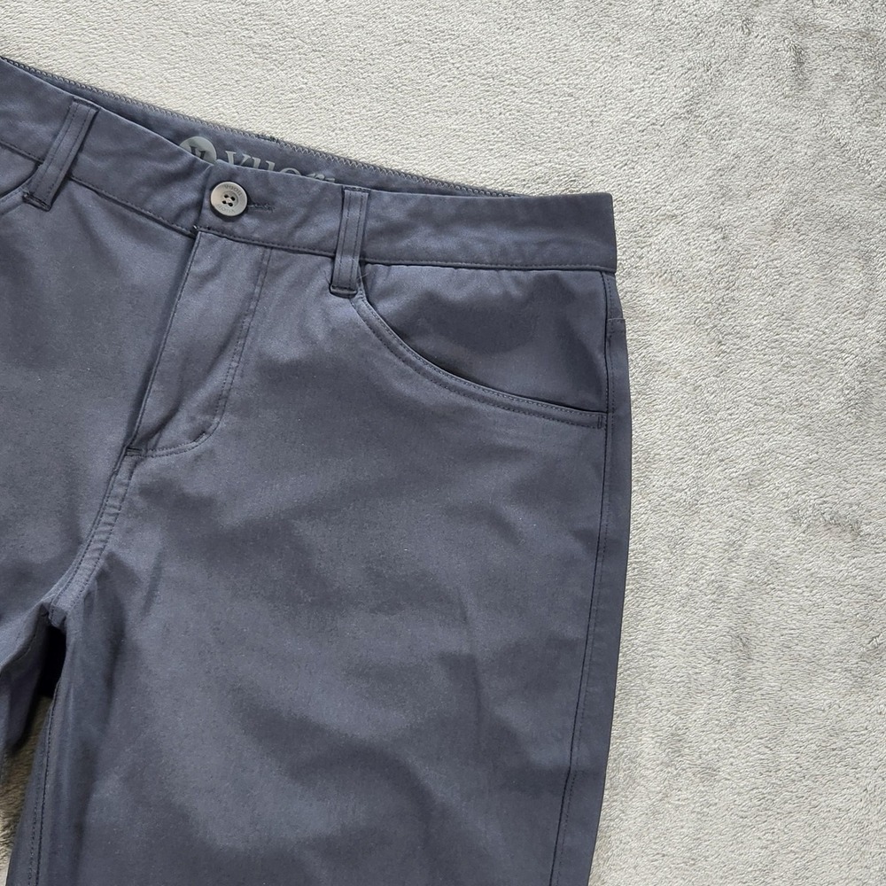 Vuori Pants Mens 30x32 Gray Slim Fit Performance Tech Chino Travel Casual Wear - Picture 5 of 16